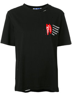 distressed LA T-shirt Steve J &amp; Yoni P