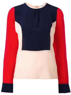 блузка дизайна колор-блок Ps By Paul Smith