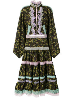 lace trim camouflage dress  Natasha Zinko