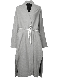 bonded drawstring coat Bassike