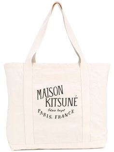 logo print tote Maison Kitsuné