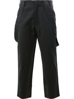 cropped suspender trousers Aganovich