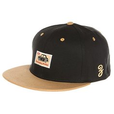 Бейсболка с прямым козырьком Запорожец Mashinka Black/Brown