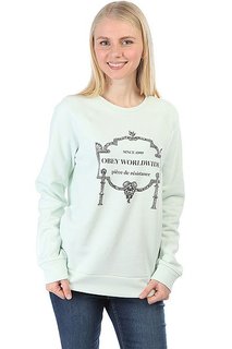 Толстовка классическая женская Obey Obey Resistance Seafoam Green