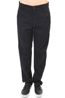 Штаны прямые женские Carhartt Vesper Pant Rinsed Black