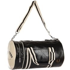 Сумка спортивная Fred Perry Classic Barrel Bag Black/Beige