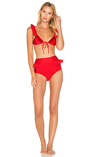 Ruffle hot pants bikini set - ADRIANA DEGREAS
