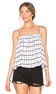 Check ruffle trapeze top - MINKPINK