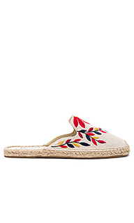 Embroidered floral mule - Soludos