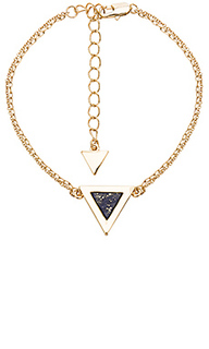 Tri stone inlay charm bracelet - Michelle Campbell