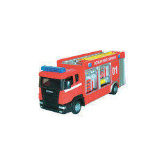 Машинка "Scania" пожарная спецбригада 1:48, Autotime