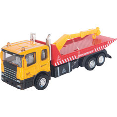 Машинка "Flatbed Crane Truck" с манипулятором 1:48, Autotime