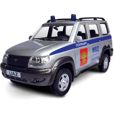 Машинка "UAZ Patriot" полиция 1:43, Autotime