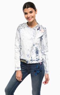 Куртка из денима на молнии Desigual