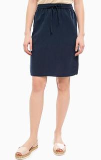 Однотонная юбка с карманами Gant