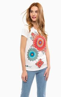 Трикотажная футболка с круглым вырезом Desigual