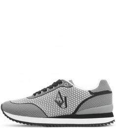 Серые текстильные кроссовки в горошек Armani Jeans