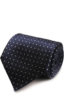 Шелковый галстук с узором Ermenegildo Zegna