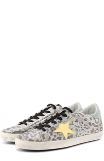 Кеды из металлизированного текстиля с аппликацией Golden Goose
