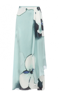 Шелковая юбка-макси с цветочным принтом Armani Collezioni