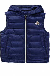 Пуховой жилет с капюшоном Moncler Enfant