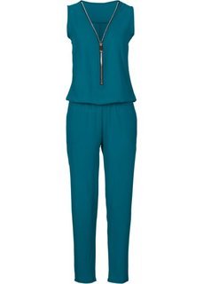 Комбинезон на молнии (серо-синий) Bonprix