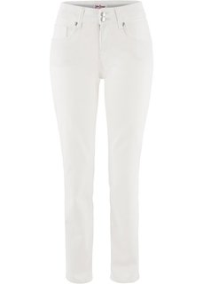 Джинсы-мегастретч 7/8 SLIM, cредний рост (N) (белый твил новый) Bonprix
