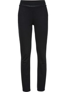 Брюки-сигареты (черный) Bonprix