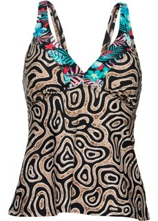 Купальный топ (коричневый с рисунком) Bonprix