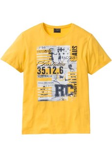 Футболка Regular Fit (ярко-желтый) Bonprix