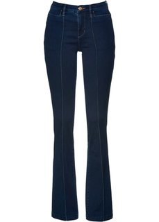 Джинсы Bootcut со стрелками (темно-синий) Bonprix