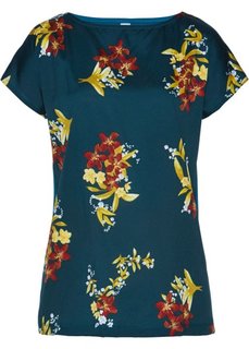 Футболка (серо-синий с рисунком) Bonprix