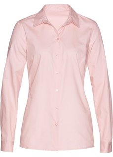 Блузка с кружевной отделкой (нежно-розовый) Bonprix