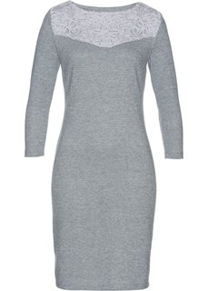 Платье (светло-серый/белый меланж) Bonprix
