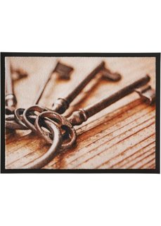 Коврик для двери Ключи (коричневый) Bonprix