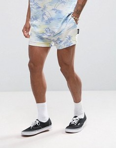 Шорты с гавайским принтом Jaded London - Синий