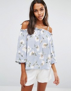 Топ с открытыми плечами с бретельками Glamorous - Розовый