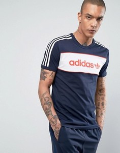 Синяя футболка adidas Originals London Pack BK7788 - Синий