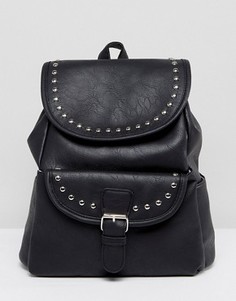 Рюкзак с заклепками и карманом Yoki - Черный