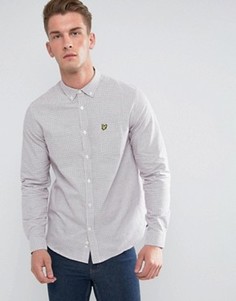 Белая рубашка в клетку Lyle &amp; Scott Tattersal - Белый