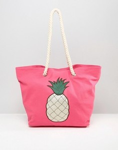 Пляжная сумка с ананасом Chateau - Розовый