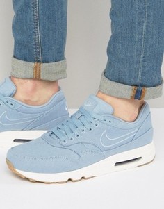 Голубые премиум-кроссовки Nike Air Max 1 898009-401 - Синий
