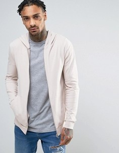 Худи розового цвета в обтяжку ASOS - Розовый