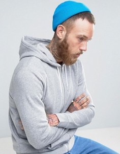 Шапка-бини цвета морской волны ASOS - Синий