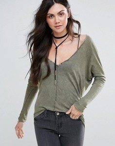 Свободный топ Free People Santa Cruz - Зеленый