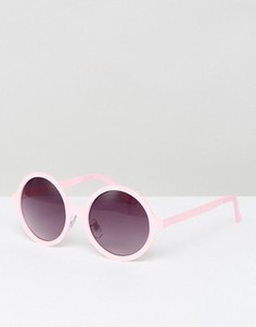 Солнцезащитные очки с цветочной отделкой в стиле ретро Jeepers Peepers - Розовый