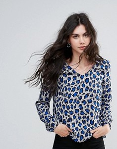 Блузка с леопардовым принтом Vero Moda - Мульти