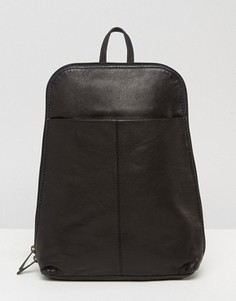 Маленький кожаный рюкзак ASOS - Черный