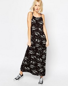 Платье макси с принтом Dr Denim Adriana - Черный