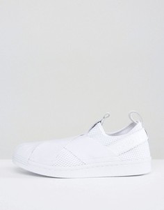 Белые кроссовки-слипоны adidas Originals Superstar - Белый
